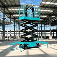 Chariot élévateur à ciseaux électrique mobile |   Chariot élévateur à batterie en acier avec capacité de 110 kg, 240 kg, 300 kg