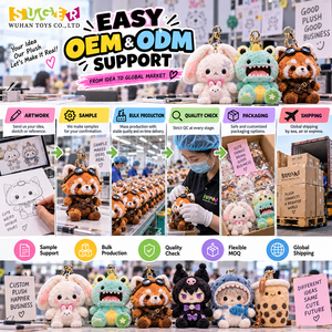 Llaveros de Peluche de Anime Personalizados al por Mayor, Lindos Abalorios de Personajes para Mercancía de Comic Con Artist Alley, OEM - Product Image 6