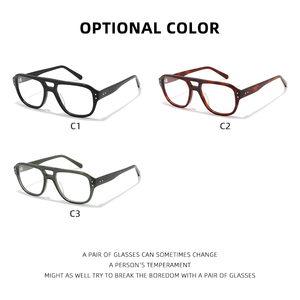 Alta calidad <span class=keywords><strong>Retro</strong></span> acetato marca personalizada óptica al por mayor gafas para mujeres marcos gruesos listo Stock Gafasopticas - Product Image 6