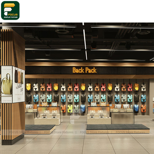 Custom Clothing Shop Garment Display Cabinet <b>Wall</b> Shelving Rack Checkout Counter Boutique - Product Image 5