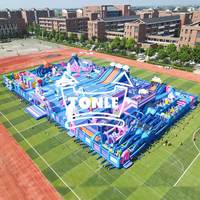 2025 TONLE 233ft Long parc à thème astronaute commercial personnalisé enfants espace parcours d'obstacles jeux de parc gonflables pour la location de fête