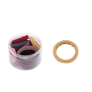 Coleteros de Tela Coreanos de Alta Elasticidad, Color Sólido, para Uso Diario, Tejidos, 20 Piezas en Caja - Product Image 1