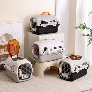 Cage de transport rigide pour animaux de compagnie, capacité 7 kg, design futuriste, pour voyages <span class=keywords><strong>en</strong></span> avion et utilisation <span class=keywords><strong>en</strong></span> <span class=keywords><strong>voiture</strong></span>, pour chats et chiens - Product Image 3