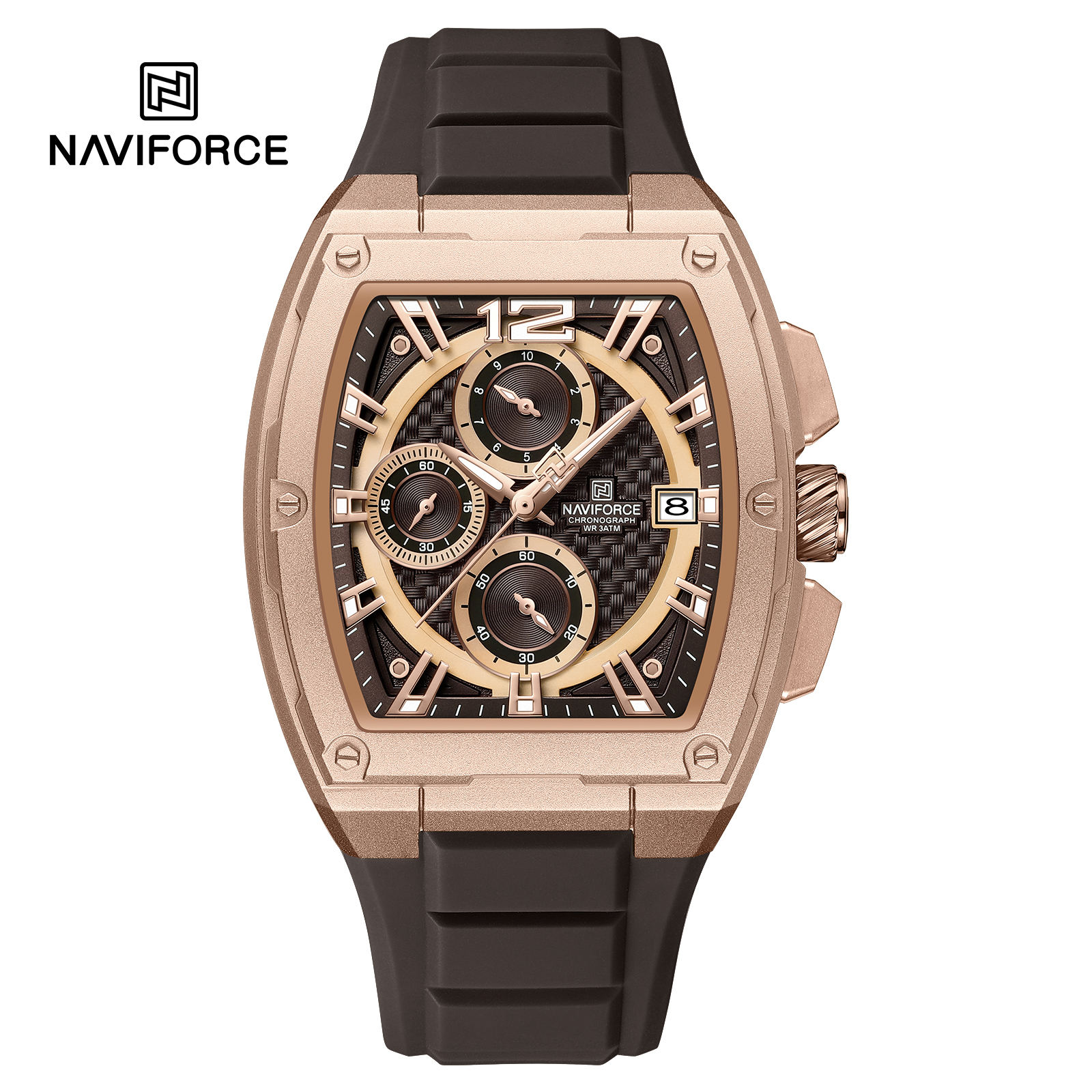 NAVIFORCE 8050 Men's Casual Quartz Chronograph Watch, Waterproof