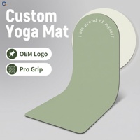 Tapis de yoga en caoutchouc naturel de forme arquée, design nouveau, écologique, antidérapant, demi-cercle, tapis d'entraînement, logo personnalisé