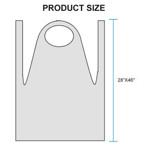 Avental dental transparente <span class=keywords><strong>pe</strong></span>, avental descartável de polietene para enfermagem, hospital branco - Product Image 2