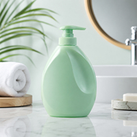 Bouteille distributrice personnalisée de 500 ml en PEHD avec pompe, vide, pour savon liquide, lavage des mains, lessive, emballage OEM