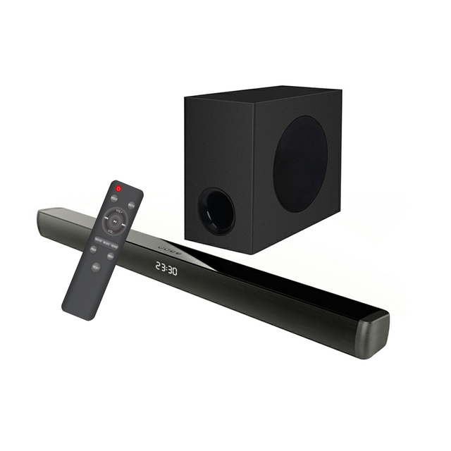 SamtronicSoundbar for TV 2.1 Channel Echo Wall Home Theater System 5.25 Inch with Subwoofer 3D Stereo Boombox Wireless  Speaker