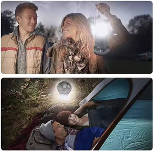 Portable Outdoor Camping Light With Solar & USB Rechargeable Feature Foldable LED Camp Light & Electric <b>Fan</b> - Product Image 6