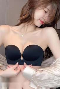 Ropa interior sin tirantes Mujer verano <span class=keywords><strong>pecho</strong></span> pequeño reunión <span class=keywords><strong>grande</strong></span> antideslizante hebilla delantera <span class=keywords><strong>sujetador</strong></span> antideslizante <span class=keywords><strong>Sujetador</strong></span> envolvente <span class=keywords><strong>invisible</strong></span> - Product Image 3