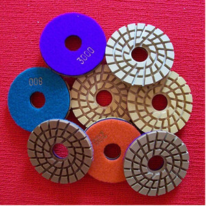 Tampon de <span class=keywords><strong>polissage</strong></span> diamanté flexible JDK 4 pouces 7 étapes pour granit, quartzite, béton, pierre d'ingénierie, utilisation humide et sèche 100 mm - Product Image 5