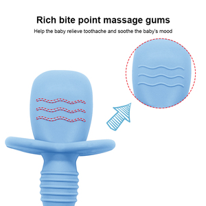 Ensemble de cuillères et de fourchettes pliables en silicone de qualité alimentaire pour bébé Ustensiles d'alimentation pour nourrissons de première étape non déformables avec motif animal - Product Image 4