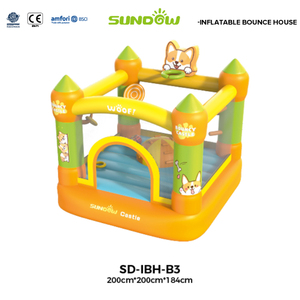 Parc de trampolines gonflables Sundow pour enfants, château gonflable commercial extérieur avec toboggan - Product Image 4