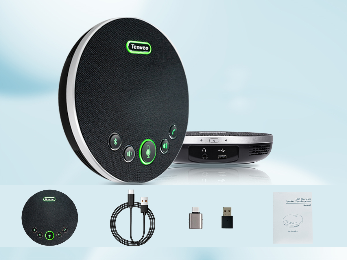Tenveo TEVO-M3B Video Conference Speakerphone Noise Reduction