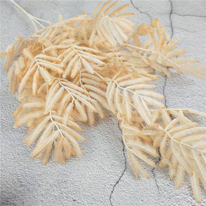 Césped <span class=keywords><strong>Artificial</strong></span> de Fábrica China E77, 3 Ramas de Hojas de <span class=keywords><strong>Mimosa</strong></span> para Decoración de Bodas - Product Image 5