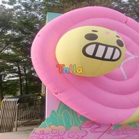 Ballon gonflable publicitaire en vente chaude, modèle de balle de ping-pong, haltère