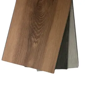 Dark Wood Click Together Vinyl Flooring LVP on Stairs