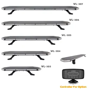 Sem interferência eletromagnética tampa transparente barra de luz de advertência de LED barras de luz de advertência de emergência de emergência luz estroboscópica de emergência