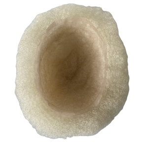 Perruque Afro Wave en <span class=keywords><strong>Cheveux</strong></span> Humains Vierges Péruviens, 6mm, <span class=keywords><strong>Blond</strong></span> <span class=keywords><strong>Platine</strong></span> 60 #   Topper en dentelle complète pour hommes ou femmes noirs - Product Image 3
