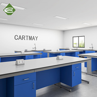 Fábrica de Muebles de Laboratorio Cartmay, Bancadas de Laboratorio con Estructura de Acero Personalizada y Superficie de Resina Epoxi con Fregadero