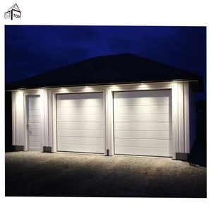 Porte de <span class=keywords><strong>garage</strong></span> automatique moderne avec télécommande Conception coupe-vent pour villas-Lowes prix utilisé garages à panneaux en aluminium - Product Image 2