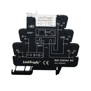 230VAC Kontrol Sekrup Tegangan Koneksi Antarmuka Ramping Relay Muatan Sirkuit RC 6A/250VAC LED Sakelar Sinyal Belok Modul Papan Relay