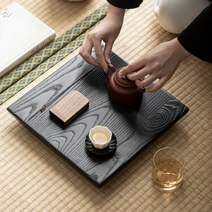 Ash Wood <b>Tea</b> Tray Solid Wood Handmade Dry Brewing Small <b>Tea</b> Table For <b>Tea</b> <b>Sets</b> - Product Image 2