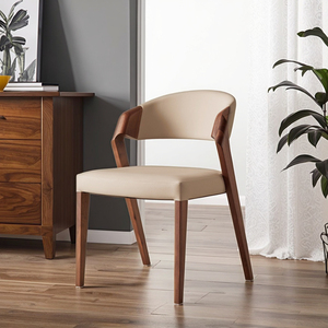 Chaise de <span class=keywords><strong>Salle</strong></span> <span class=keywords><strong>à</strong></span> <span class=keywords><strong>Manger</strong></span> Moderne en Bois de Frêne de Style <span class=keywords><strong>Scandinave</strong></span>, <span class=keywords><strong>Fauteuil</strong></span> Wabi-Sabi avec Structure <span class=keywords><strong>à</strong></span> Tenons et Mortaises pour Dossier - Product Image 5