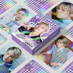 KPOP 124 pz/scatola Bangtan Boys <span class=keywords><strong>Jimin</strong></span> 2026 Laser Photocard Lomo Card Photo Card - Product Image 1