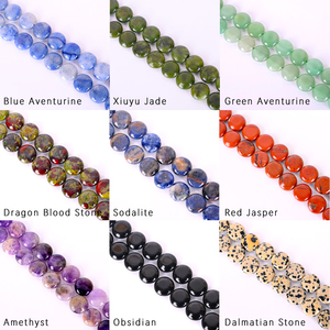 Cuentas de Cristal Natural al por Mayor en Forma de Moneda, Cuentas Redondas Planas de 15*15mm para Collares de Cristal, Pulseras, Fabricación de Joyería DIY - Product Image 4