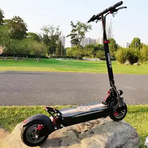 EU warehouse portable damping fold able electric scooter 2 wheel long range electric scooter with ambient light