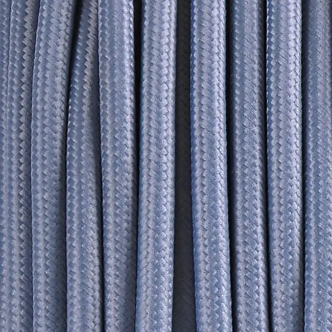 Grey farbe 3 core runde stoff textil flexible kabel mit erde draht tuch bedeckt flexible draht