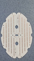 Özel Şekilli LED Alüminyum MCPCB Çift Başlı Petal PCB Kartı 1.2mm Kalınlık 35UM Bakır, Yüksek Güçlü LED Işık için