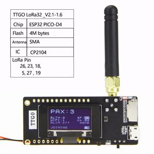 Ttgo lora32 V2.1 màu xanh răng <span class=keywords><strong>Wifi</strong></span> <span class=keywords><strong>Module</strong></span> không dây 433/868/915Mhz ESP32 0.96 inch mô-đun ip5306 - Product Image 2