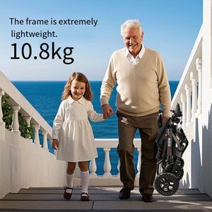 Silla de ruedas eléctrica ultraligera de transferencia de carbono, batería de litio móvil portátil plegable <span class=keywords><strong>para</strong></span> discapacitados, se puede utilizar en aviones - Product Image 3