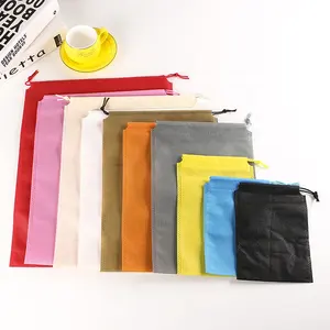 Hot Selling Customized Reusable Clothing Shoes Travel Bags Manufacturers Wholesale Drawstring Gift Bundle Non Woven Fabric Bags