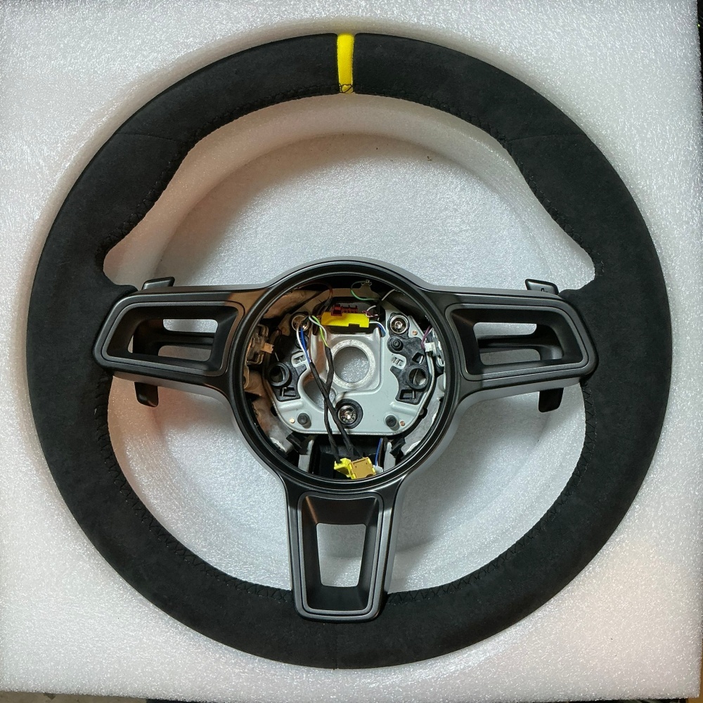 Assembly Suede Steering Wheels Without Buttons (Porsche Fitment), photo 5
