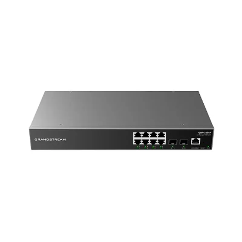 8/منافذ إيثرنت جيجابت ومنافذ Gigabit SFP ، PoE اختيارية ، Grandstream GWN7801P