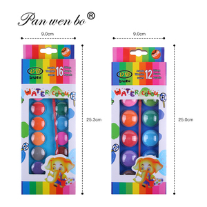 Ungiftiges festes Aquarellfarben-Set, 12/16 Farben, waschbares Aquarellfarben-Set mit Pinsel für Kinder, Erwachsene, Künstler - Product Image 6