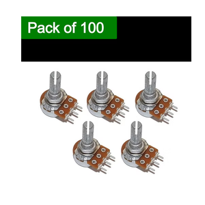 Adjustable 10K Ohm <b>Potentiometer</b> Single <b>Variable</b> <b>Resistor</b> Rotary Pot for Electronics DIY Arduino Raspberry Pi Projects - Product Image 2