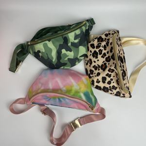 Riñonera deportiva con estampado de logotipo personalizado para hombre y mujer, cubierta de nailon para pasaporte, hebilla nacional, correa ajustable - Product Image 5