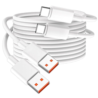 Kabel USB a ke Type-C DAJIANG OEM Kustom 120W 3A Pengisian Cepat 2-Pack untuk iPad Pro/Mini 6 iPhone 17/16 Pro Max