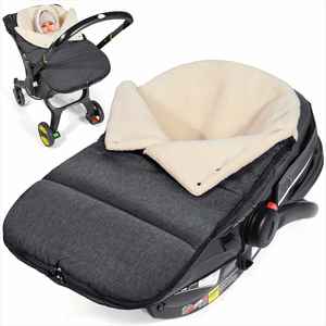 <b>Waterproof</b> Carseat Canopy for Boys Girls with Adjustable Collar Warm and Cozy Fleece Carseat <b>Blanket</b> for Winter - Product Image 4