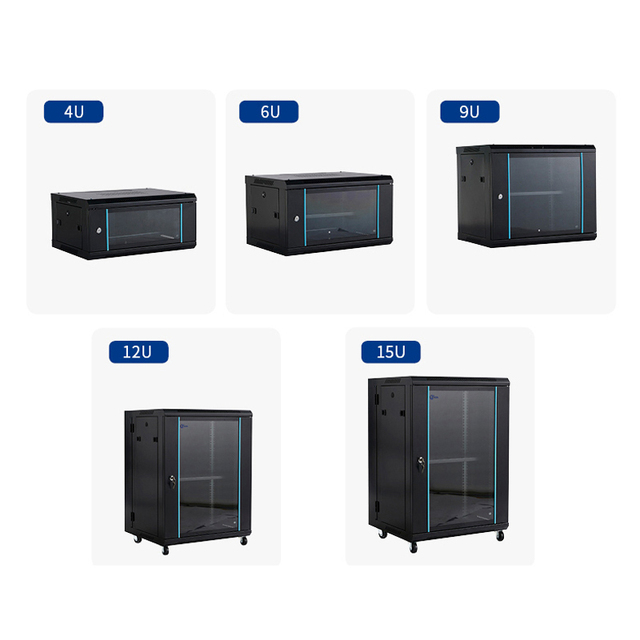 Portable Computer Switch case Data Center Small 2u 4u 6u 9u 12u 15u 19 Inch Ddf Vertical Wall Mount Server Rack Network Cabinets