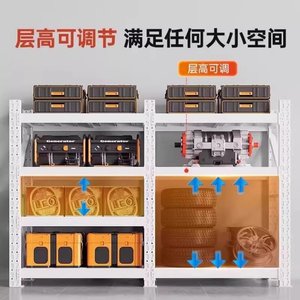ชั้นวางของในโรงรถ Jiayue 5 ชั้น ทำจากเหล็กแผ่นรีดเย็น ปรับความสูงได้ ชั้นวางของหลายชั้น สำหรับสำนักงาน ห้องครัว ห้องซักรีด - Product Image 3