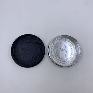 Boîte en aluminium ronde personnalisée avec logo en relief, boîte en métal pour cosmétiques, boîte plate pour la fabrication de bougies - Product Image 1