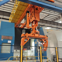 Robot portique de manutention de charge lourde sur mesure 1,2 tonne pour moyeu de roue de train, avec chargement et déchargement automatique par tour CNC