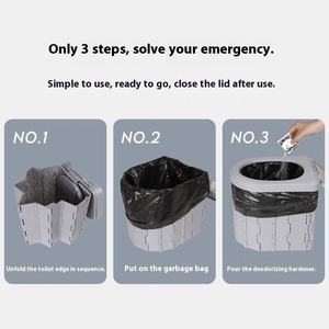 Meubles de <span class=keywords><strong>camping</strong></span> Nouvelle toilette portable intégrée pliante, toilette de produits de plein air autonome montée sur voiture - Product Image 2