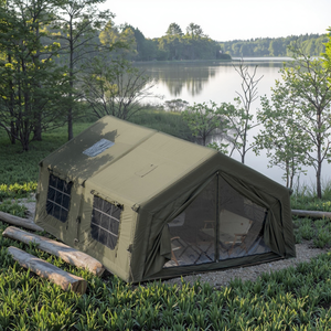 Lujoso 17.2 ㎡   Carpa Inflable <span class=keywords><strong>de</strong></span> Tela Oxford <span class=keywords><strong>para</strong></span> Acampar, <span class=keywords><strong>de</strong></span> Fácil Montaje, Resistente a la Lluvia y Nieve, Casa al Aire Libre <span class=keywords><strong>para</strong></span> <span class=keywords><strong>Dos</strong></span> Habitaciones, Carpa Familiar - Product Image 5