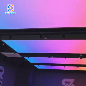 Studio de danse <span class=keywords><strong>e</strong></span>-sport personnalisé avec plafond tendu en tissu PVC, éclairage LED intégré, boîte lumineuse à tension en aluminium, 5000 lumens, intérieur - Product Image 3